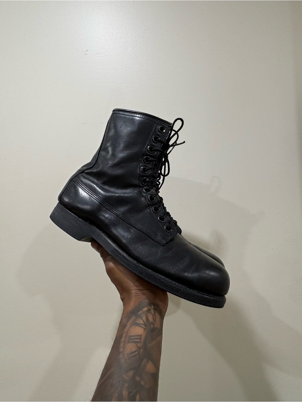 Vintage Military Army Combat Boots
